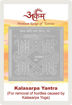 Picture of Arkam Kalasarpa Yantra with lamination - Silver Plated Copper (For removal of hurdles caused by Kalasarpa yoga) - (2 x 2 inches, Silver)