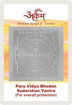 Picture of Arkam Para Vidya Bhedan Sudarshan Yantra with lamination - Silver Plated Copper (For overall protection) - (2 x 2 inches, Silver)