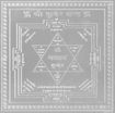 Picture of ARKAM Kubera Yantra - Silver Plated Copper (For prosperity in business and work) - (4 x 4 inches, Silver)