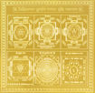 Picture of ARKAM Vyapaar Vriddhi Yantra - Gold Plated Copper (for Prosperity in Business) - (4 x 4 inches, Golden)