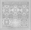 Picture of ARKAM Vyapaar Vriddhi Yantra - Silver Plated Copper (for Prosperity in Business) - (6 x 6 inches, Silver)
