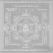 Picture of ARKAM Ganpati Yantra - Silver Plated Copper (for Removing Obstacles) - (6 x 6 inches, Silver)