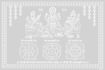 Picture of Arkam Lakshmi Ganesh Saraswati Yantra/ Laxmi Ganesh Saraswati ka Panna/ Laxmi Ganesh Saraswati Copper Photo - Silver Plated Copper (Size: 4 x 6 inches, Silver)