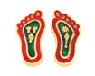 Picture of ARKAM Charan Paduka /Lakshmiji Charan / Lakshmi Feet /Metal Charan Paduka (Size: 3 inches)