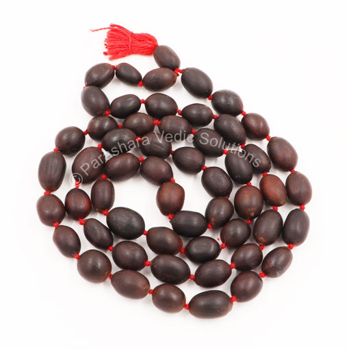 Picture of Arkam Kamalgatta Mala/ Natural Lotus Seeds Mala/ Kamal Gatta Mala/ Kamalgatta Mala Original (Length: 36 inches, Beads: 54+1)