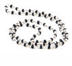 Picture of ARKAM Black Tulsi Mala with Silver Capping/ Silver Tulsi Mala for Men and Women/ Tulsi mala Silver Cap Original (Size: 3mm, Length: 24 inches)