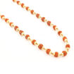 Picture of Arkam Rudraksh Mala with Gold Metal Capping/ Fancy Rudraksh Mala for Men and Women/ Stylish Rudraksha mala Yellow Cap/ Rudraksh Mala 7mm Original (Size: 7mm, Length: 28 inches, Beads: 54+1)