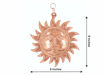 Picture of ARKAM Surya Narayan Yantra Copper/ Copper Surya Face/ Surya Bhagwan Face/ Surya Narayan Bhagwan/ Vastu Surya Face/ Vaastu Sun Face Hanging (Size: 8 inches, Color: Brown, Material: Copper)