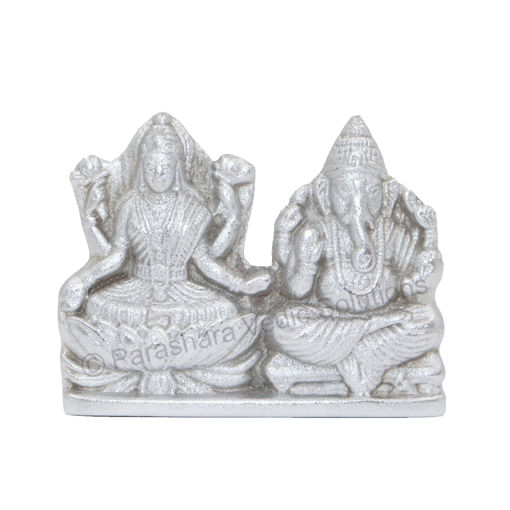 Picture of Arkam Parad Lakshmi Ganesha /Mercury Laxmi Ganesh /Laxmi Ganesha Statue /Lakshmi Ganesh Idol (98 grams)