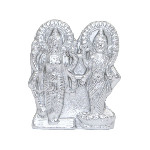 Picture of Arkam Parad Lakshmi Vishnu /Mercury Laxmi Vishnu /Laxmi Vishnu Statue /Parad Lakshmi Narayan (200 grams)