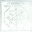 Picture of Arkam Saraswati Yantra / Sarasvati Yantra - Silver Plated Copper - (4 x 4 inches, Silver)