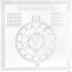 Picture of Arkam Vasheekaran (Stree) Yantra / Vashikaran Stree Yantra - Silver Plated Copper - (4 x 4 inches, Silver)