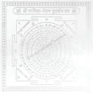 Picture of Arkam Parvidya Bhedan Sudarshan Yantra - Silver Plated Copper - (6 x 6 inches, Silver)