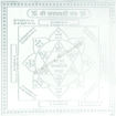 Picture of Arkam Saraswati Yantra / Sarasvati Yantra - Silver Plated Copper - (6 x 6 inches, Silver)