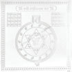 Picture of Arkam Vasheekaran (Stree) Yantra / Vashikaran Stree Yantra - Silver Plated Copper - (6 x 6 inches, Silver)