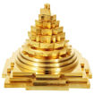 Picture of ARKAM Brass Meru Shri Yantra/Brass Meru Shree Yantra/Brass Meru Yantra - Solid/ 3D Meru Shri Yantra (3x3 inches)