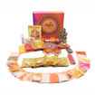 Picture of Arkam Ganesh Puja Samagri Kit for Ganesh Pujan with Mitti ke Ganesha/Ganpati Pujan/Ganesh Chaturthi Puja/Ganesh Utsav (35+ Items) with Detailed Puja Vidhi in Hindi