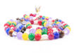 Picture of ARKAM Multicolour Hakik Mala/ Multi Agate Mala/ Navratna Mala  (Size: 6mm, Length: 24 inches, Beads: 108+1)