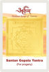 Picture of Arkam Santan Gopal Yantra - Gold Plated Copper - ((2 x 2 inches, Golden)