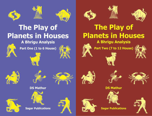 Picture of The Play of Planets in Houses - A Bhigru Analysis (Set of 2 Vols.) - English - Sagar Publications