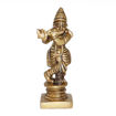 Picture of Arkam Brass Krishna Murti / Krishn Idol / Pital Vishnu Krishna Avatar Statue - Antique Brass For Home / Temple / Office (Height: 7.8 cm, Weight: 110 gms)