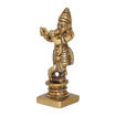 Picture of Arkam Brass Krishna Murti / Krishn Idol / Pital Vishnu Krishna Avatar Statue - Antique Brass For Home / Temple / Office (Height: 7.8 cm, Weight: 110 gms)