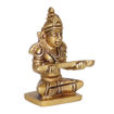 Picture of Arkam Brass Annapurna Murti / Annapoorna Idol / Pital Annapurna Devi Statue - Antique Brass For Home / Temple / Office (Height: 7.3 cm, Weight: 180 gms)