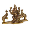 Picture of Arkam Brass Gaj Lakshmi Murti / Gaja Laxmi Idol / Pital Ashthalakshmi Statue - Antique Brass For Home / Temple / Office (Height: 6.5 cm, Weight: 280 gms)