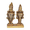 Picture of Arkam Brass Vitthal Rukmini Murti / Vitthal Rukmani Idol / Pital Panduranga Rukmini Statue - Antique Brass For Home / Temple / Office (Height: 8 cm, Weight: 280 gms)