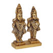 Picture of Arkam Brass Vitthal Rukmini Murti / Vitthal Rukmani Idol / Pital Panduranga Rukmini Statue - Antique Brass For Home / Temple / Office (Height: 8 cm, Weight: 280 gms)