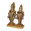 Picture of Arkam Brass Vitthal Rukmini Murti / Vitthal Rukmani Idol / Pital Panduranga Rukmini Statue - Antique Brass For Home / Temple / Office (Height: 8 cm, Weight: 280 gms)